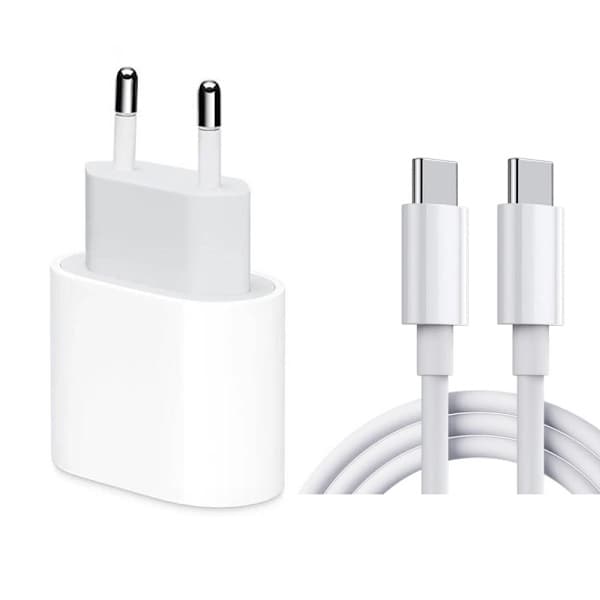 2-pak Samsung Hurtiglader - Adapter & Kabel 20W USB-C 2m