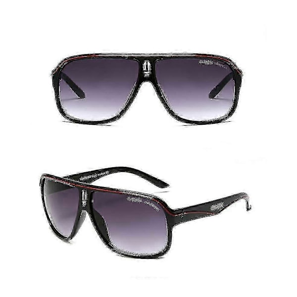Solglasögon för män Mode Carrera Ruthenium Pilot Gradient Lins Glasögon+box Red Black