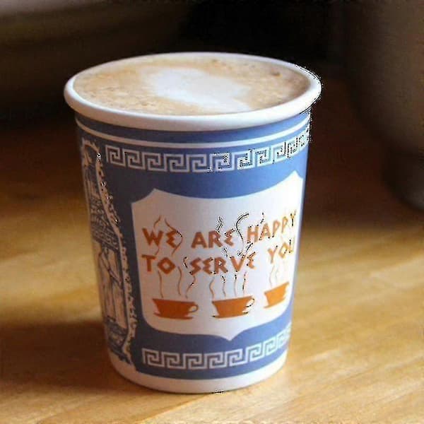 300ml Keramisk Mugg Vi Är Glada Att Servera Dig Kaffekopp För Kök Café Restaurang