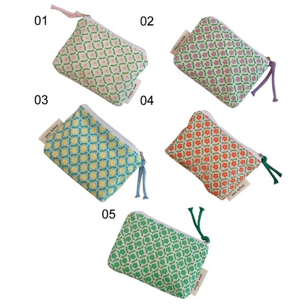 Lille blomster makeuptaske kosmetiktaske 1 - spot salg