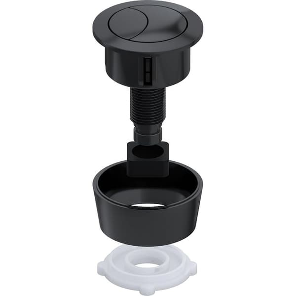 Universell dubbelspolningsknappsats för 20 mm, 40 mm, 50 mm, 60 mm lockhål (matt svart)
