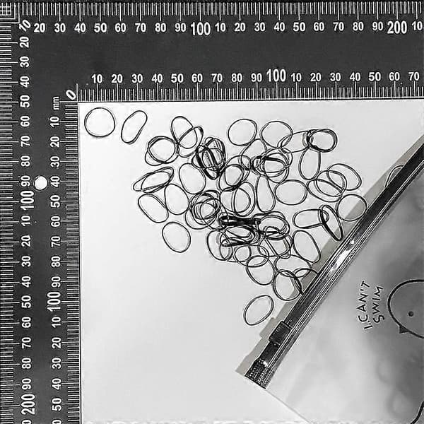 1000 stk. sorte elastiske hårbånd, små elastikker til håret, bløde mini elastikker til håret