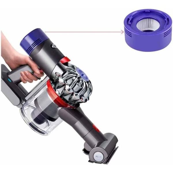 Pakke med 2 vaskbare erstatningsfiltre kompatible med Dyson V7 V8 Animal Absolute Motorhead ledningsfri eftermotor støvsuger