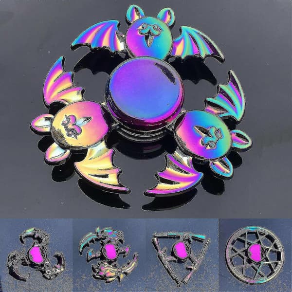 Baiminghand Spinner Dekorativ Anti-angst Multi farve Metal Regnbue Fidget Spinner Til Kontor