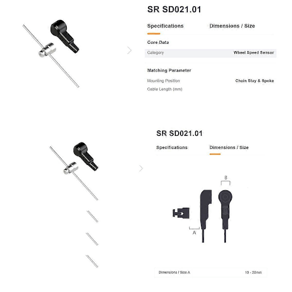 Til Mid Motor M510 M600 M820 SD021.01 Hastighedssensor Speedometer Elektrisk Cykel Hastighedssensor