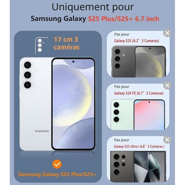 Samsung Galaxy S25+ 5G Cover - 1 Enhed - Blød TPU - Med Justerbar Snor - Stødbeskyttelse - Sort