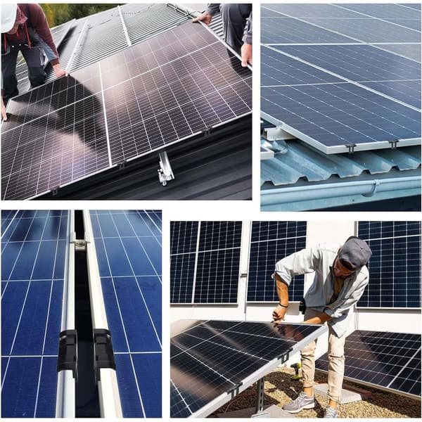 24 vanndreneringsklemmer for 30 mm solcellepaneler, slitesterke ABS-materiale vanndreneringsklemmer for 30 mm PV-moduler