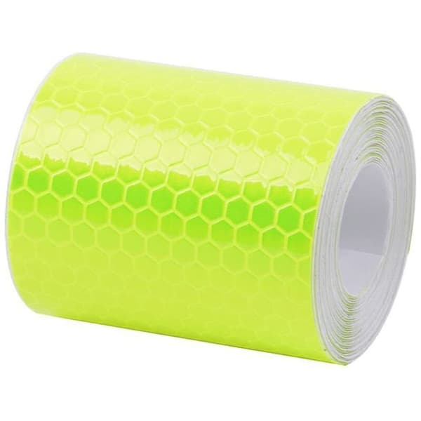 Selvklebende reflekterende varseltape - 5 × 300 cm (lys gul)