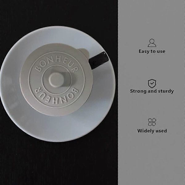 3 st Silikonlock Mattskydd Kopplock Anti-damm Muggskydd Återanvändbara Dricksglas Koppskydd för Muggar Te Kaffe Kopp