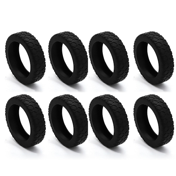Resväskor Hjulskydd Silikon Tyst Skyddsskydd för Kabinväskor för De Flesta 8 Spinnerhjul Black 8pcs