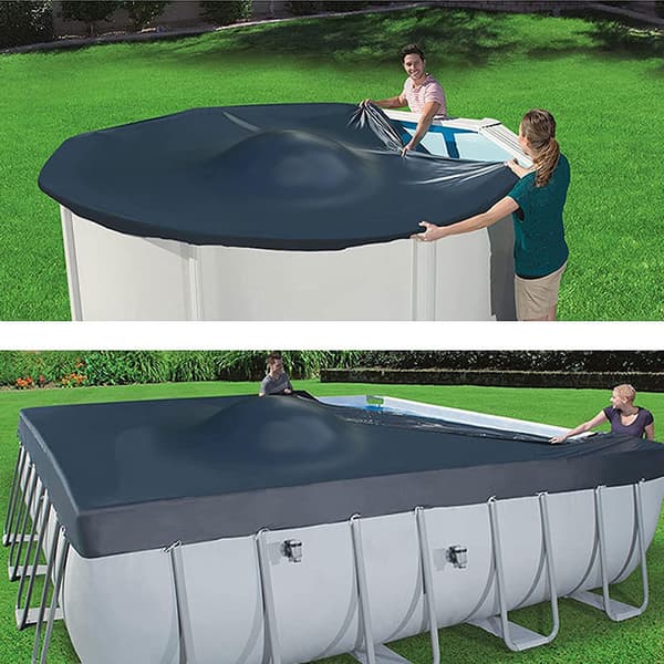 1,2x1,2M Vinter Pool Luftpude, Vinterklargøring Pool Pude, Vinter Pool Pude, Oppustelig Pool Pude, til Oppustelige Pools, Spabade