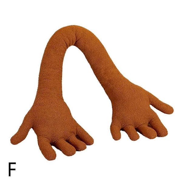 Lange Kroppsputer Klempute For Voksen Myk Søt Plysj Palm Brown