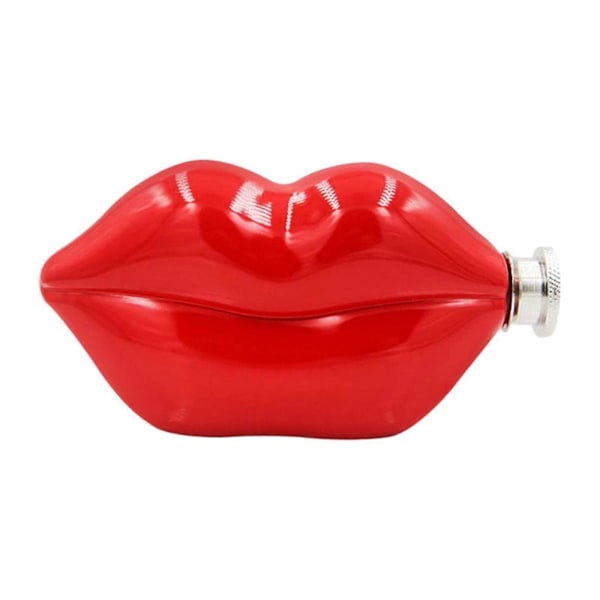 Läppflaska Fickplunta 148ml med Skruvlock Dryckesvaror Rostfri Plunta för Camping Picknick Bröllop Vandring Drickande Red