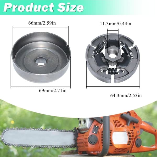 3/8\" Kopplingsdrevsats för Stihl 017 018 MS170 MS180 021 023 025 MS210 MS230 MS250
