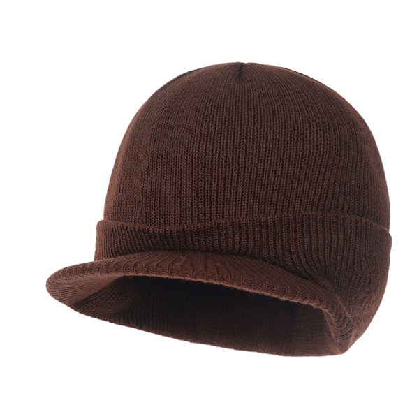 Robust Beanie / Beanie med Visir - Forskellige Farver Brown