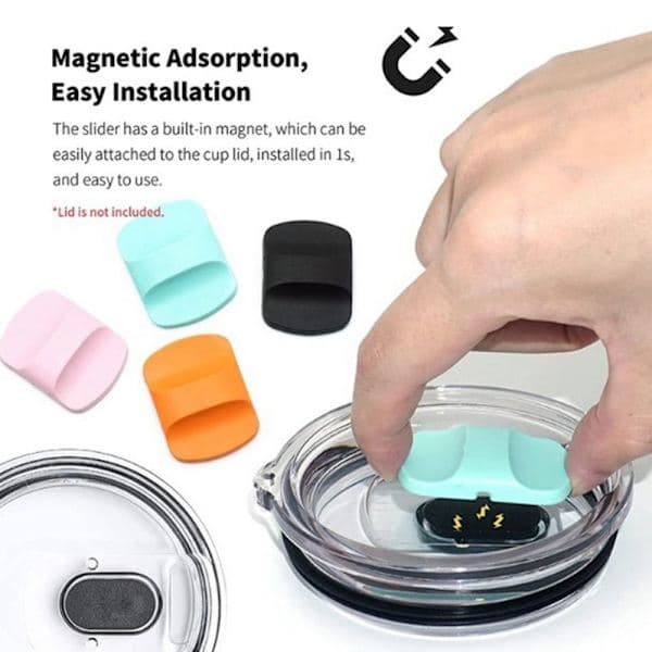 4 stk. magnetiske skyder vandkopslåg 4 STK. BLÅ - spot salg 4 stk. blå 4pcs blue