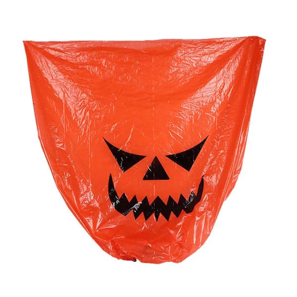 2025 3 st Halloween lövpåsar Trädgård gräsmatta PE utomhusdekoration sopsäckar