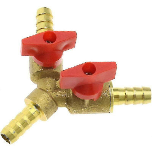 8 mm slangefitting Y-type 3-vejs rørforbindelsesadapter Kompatibel med gas
