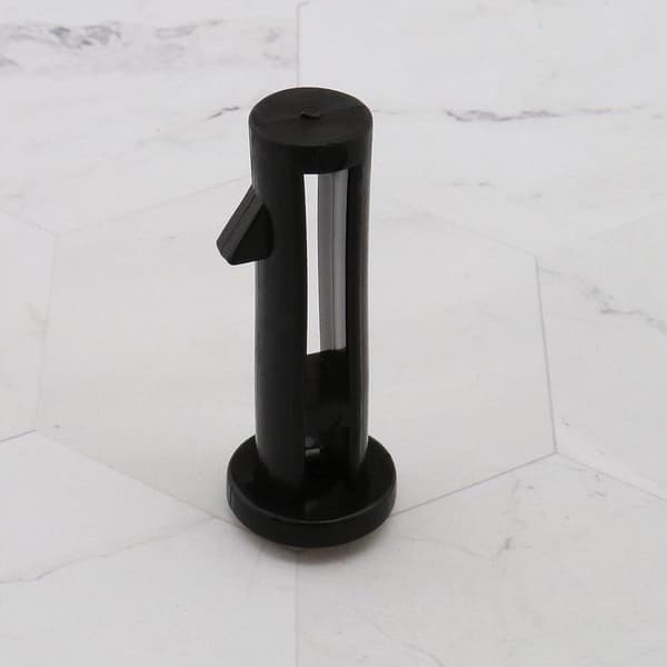 Set med 4 svarta plasthängslen för 240L soptunnelock, 60mm x 15mm
