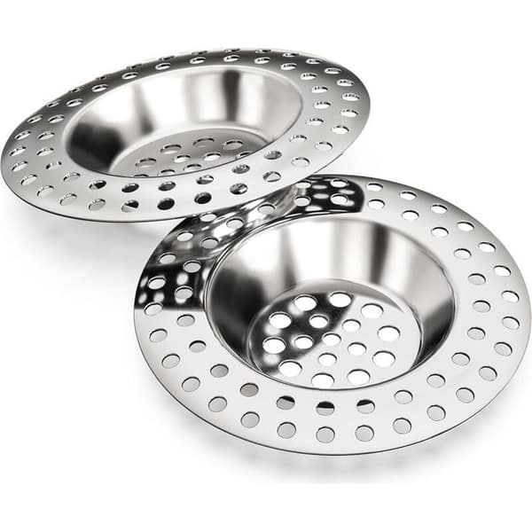 14g diskbänksfilter, 2-pack, för alla avlopp, diskbänksfilter, diskbänksgaller, badkarsavlopp, avloppsfilter, diskbänksgaller