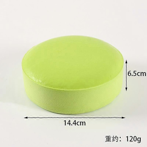 Klebrig Brød Squishy, Klebrig Toast Squishy, Toast Skivet Brød Stressleke green orbicular