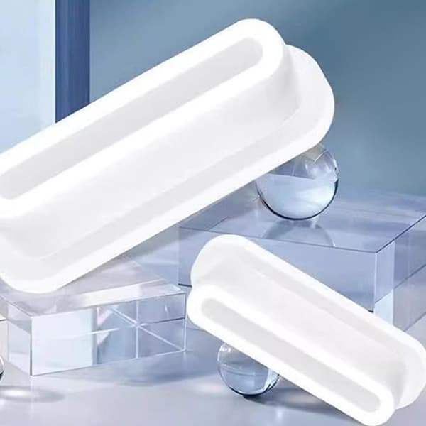 Set med 5 silikonöverfyllningspluggar för diskhoar, rund/oval tätning för kök och badrum