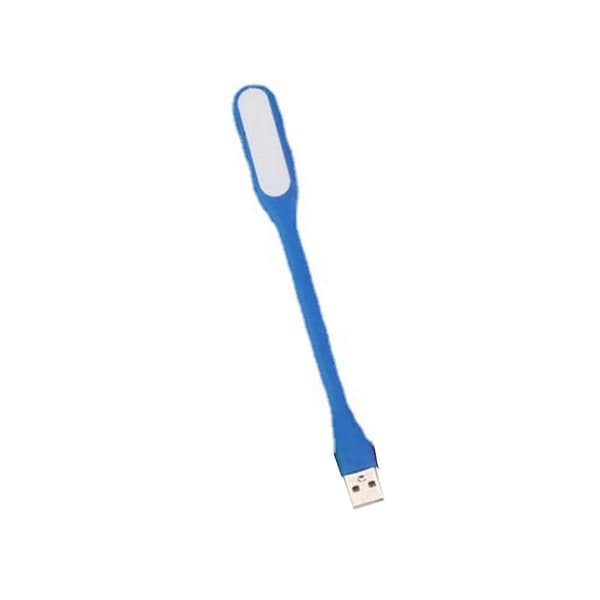 Mørkeblå Justerbar USB LED Læselampe til Laptop og Power Bank