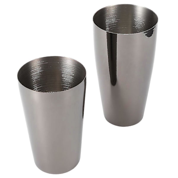 800/600 ml Sort 304 Rustfrit Stål Cocktail Shaker Sæt - Fest Bar Bartender Tilbehør