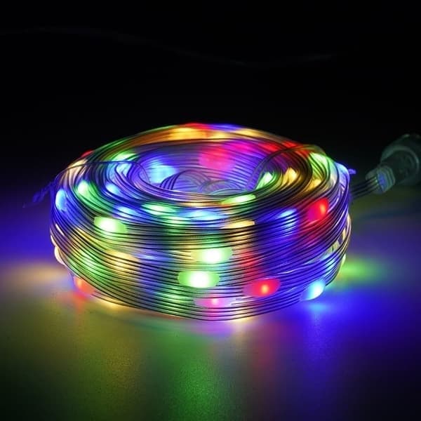 LED lyslenke 20m 180 LED, IP65 vanntett julebelysning for innendørs og utendørs
