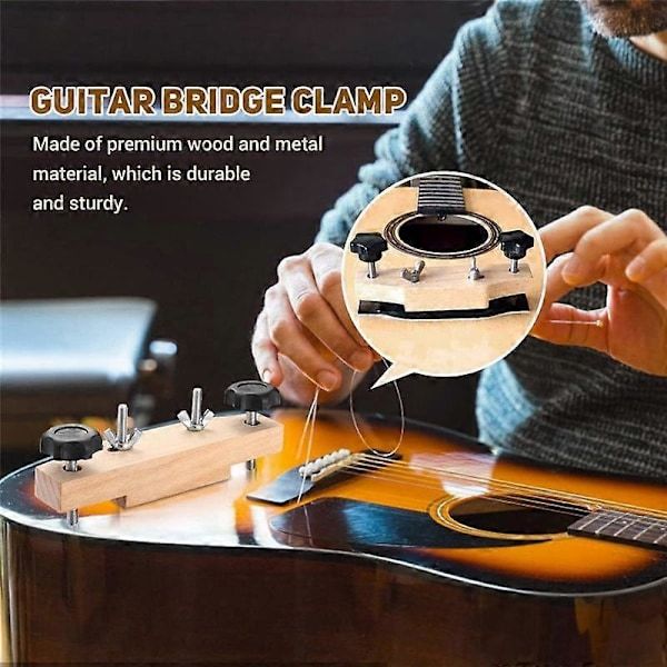 Gitarrstallklämma, Nybörjarstallklämma Akustisk, för Klassisk/Akustisk Gitarrtillbehör Luta