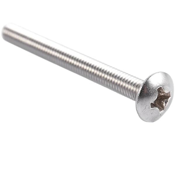 50 stk. Truss-hovedbolte #6-32 x 1 1/4 tommer sølv
