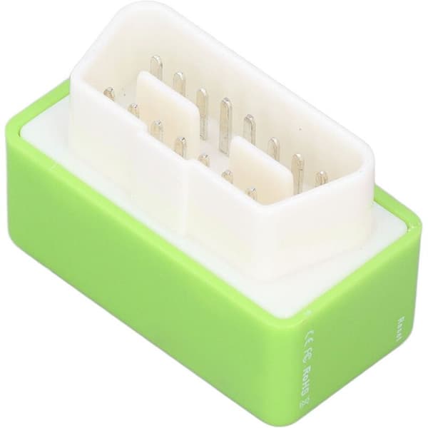 Jeffergarden OBD2 ECO 15% brændstofbesparende chiptuningboks, grøn ABS, til biler fra 1996