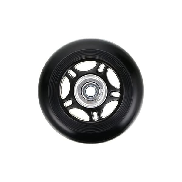 Sæt med 2 kufferthjul, erstatningshjul, reparation af bagagelejer, 70 × 24 mm, sort