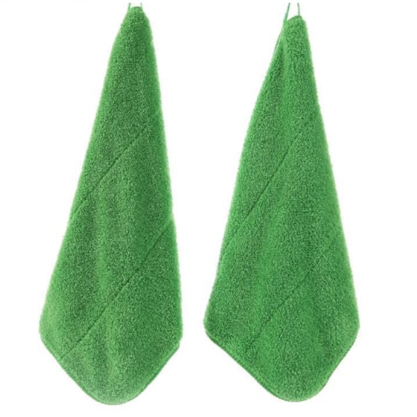 (25 x 30 cm) Ripustuspyyhe Koralli Mikrokuitufleece Green