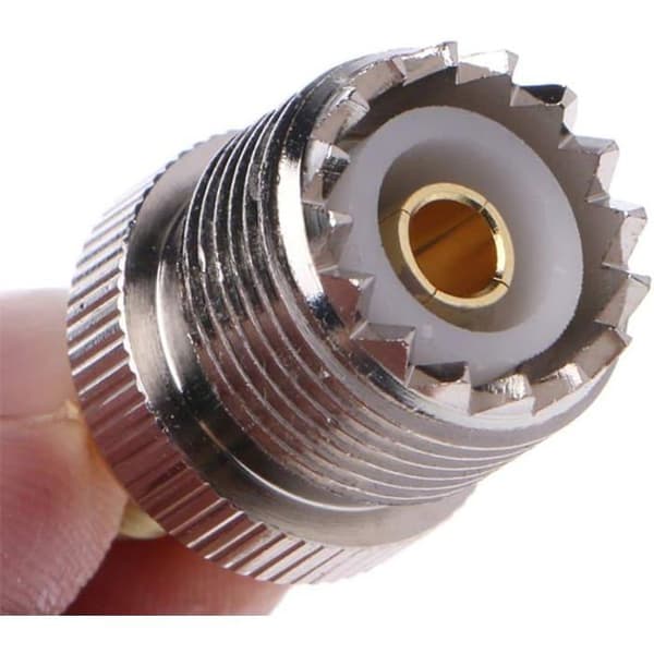 UHF RF-hona till SMA-hane adapter - 2-pack - SO239 koaxialkontakt