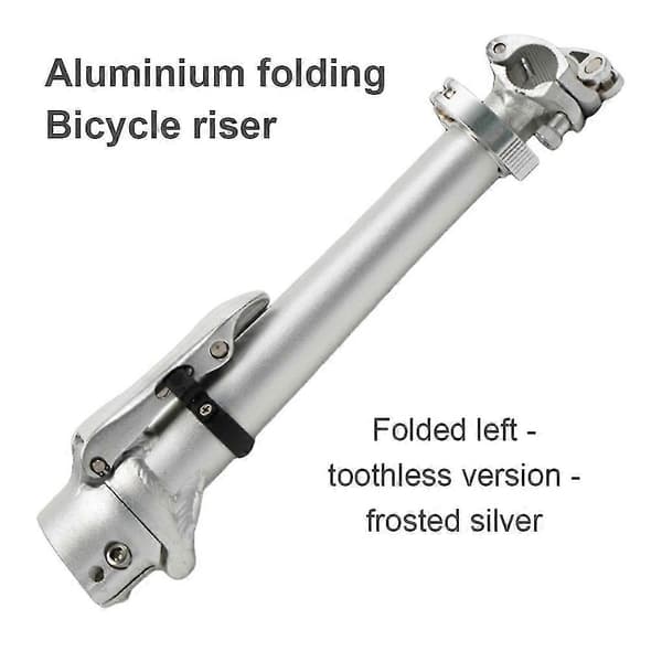 28,6 cm Hopfällbar Cykel Styret Uppgraderad Montering Metallstam Styret För Mountainbike Tillbehör Silver
