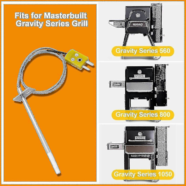 Temperaturgivare Kit Kompatibelt med Masterbuilt Gravity Series 560/800/1050 Digital Kolgrill
