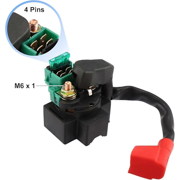 Starter Solenoid Relæ Udskiftning til Motorcykel 4 Ben