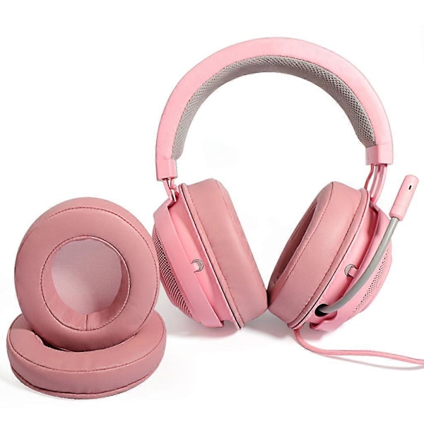 Øreputer i skinn med memory foam og hodebøylepute for Razer Kraken X Headset Gray 2