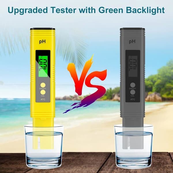 4-i-1 digital pH-mätare, 4-i-1 pH-testare, pH-mätare med LCD-skärm, högprecisionsupplösning 0,01, för vatten