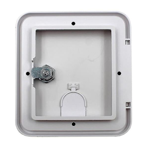 Kraftig Elkabelgenomföring för Husbil med 2 Nycklar, B 15,1 cm, H 16,6 cm+(d