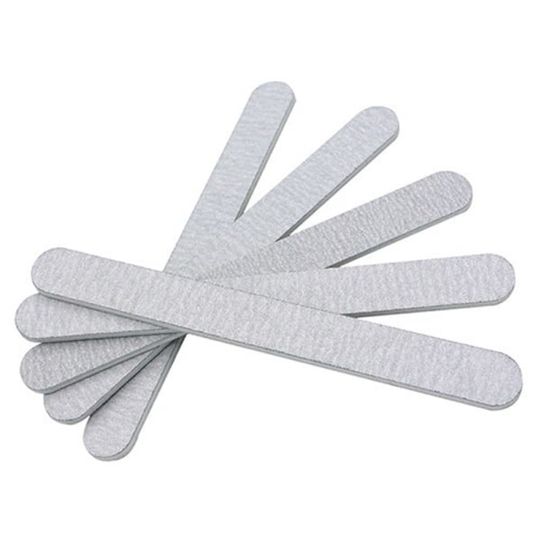 5 stk. neglefiler lige - zebra 100/180 grå
