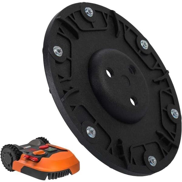 Erstatningsbladskive for Worx Landrold S&M robotgressklipper, tuning, roterende plate for 6 blader