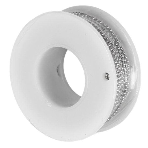Klipbar 304 Rustfrit Stål Kuglekæde - Sølv Perlekæde med Spænde til DIY Halskæde Fremstilling - Perfekt til Grænseoverskridende Operationer 9*3*2.4cm