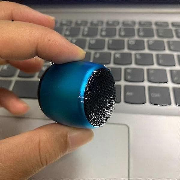 Paritettava Mini Bluetooth -kaiutin Metallinen basso Bluetooth-subwoofer Kannettava Bluetooth-kaiutin Langaton kaiutin - Varastossa blue