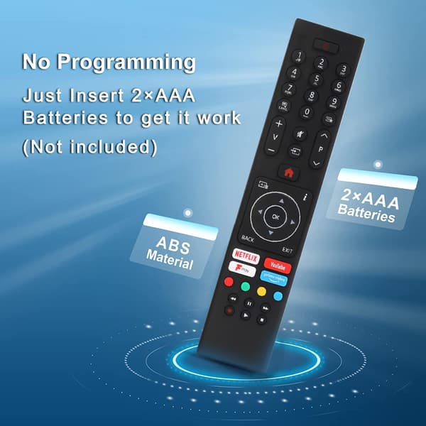 Universal fjernkontroll for TV, erstatning for Luxor/Polaroid/Digihome/Finlux/Celcus/Hitachi/Bush/Logik