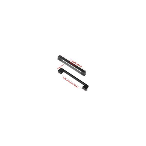 10 stk. møbelgreb, 160 mm centerafstand - sorte køkkenlågegreb, stanggreb, sorte køkkengreb, 160 mm