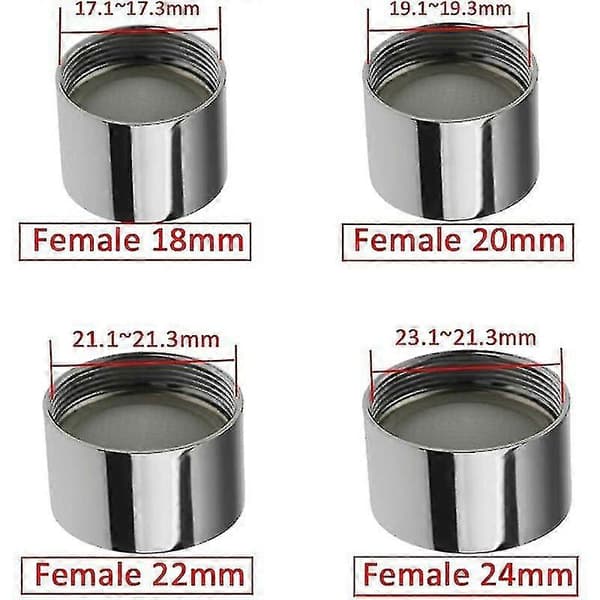 Udskiftnings-haneudlufter til køkken- og badeværelseshane (18 mm hun-NPT) -gt