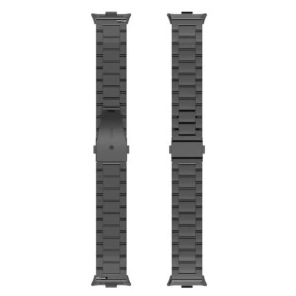 Urrem i rustfrit stål til Xiaomi Smart Band 8 Pro, inkl. værktøj og fjederstænger, sort urrem
