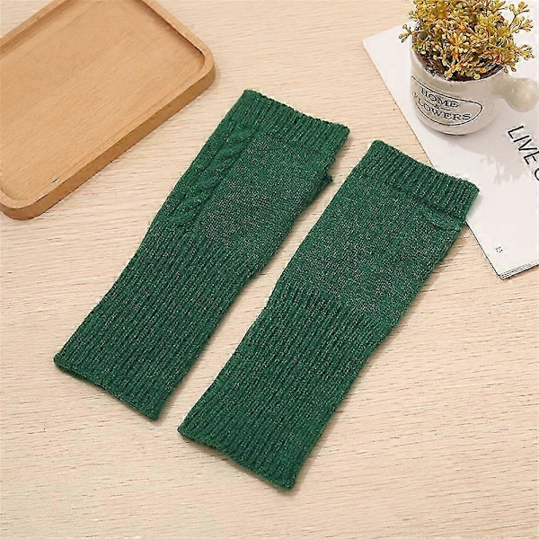 NYE Fabriksnye Anden Sorterings Cashmere Fingerløse Handsker Fra Turtle Doves green